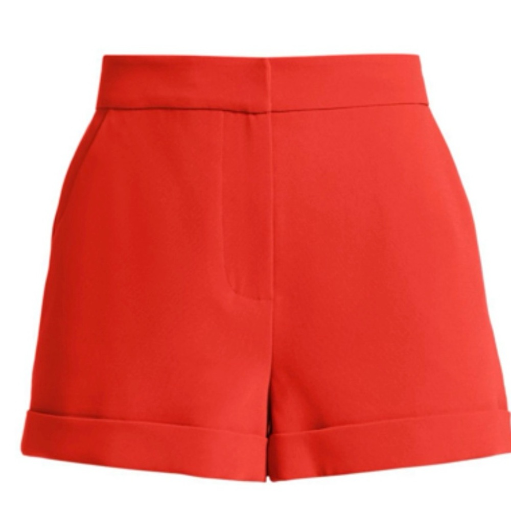 Cinq a sept crepe Elaine short in chili pepper size 2 NEW